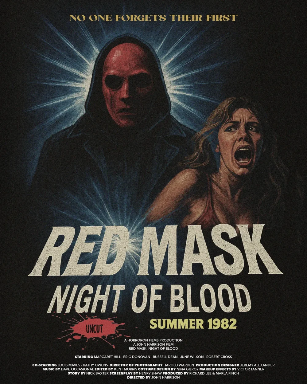Red Mask — fictional poster series for Ritesh Films