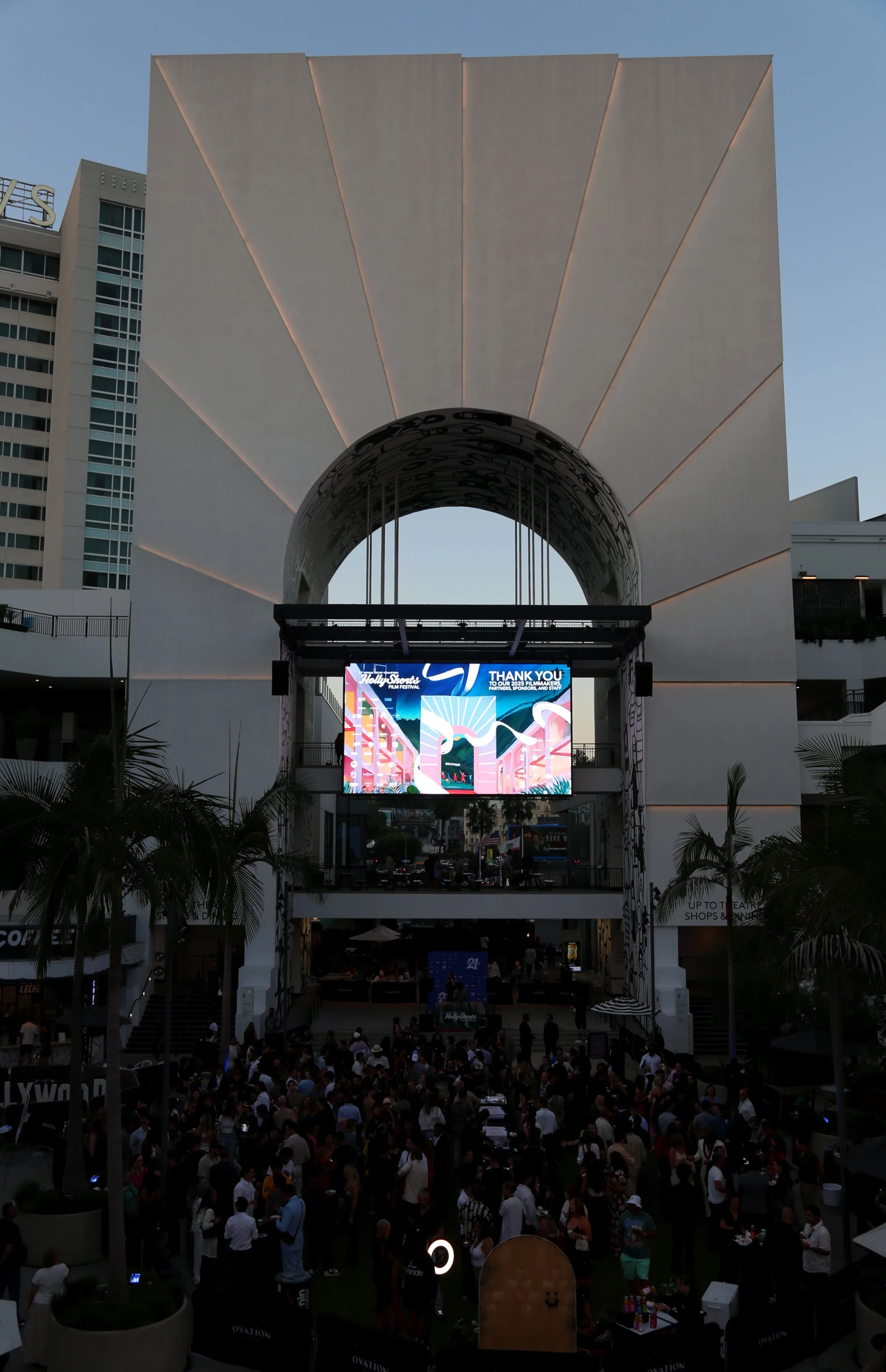 Theater lobby with HollyShorts production design