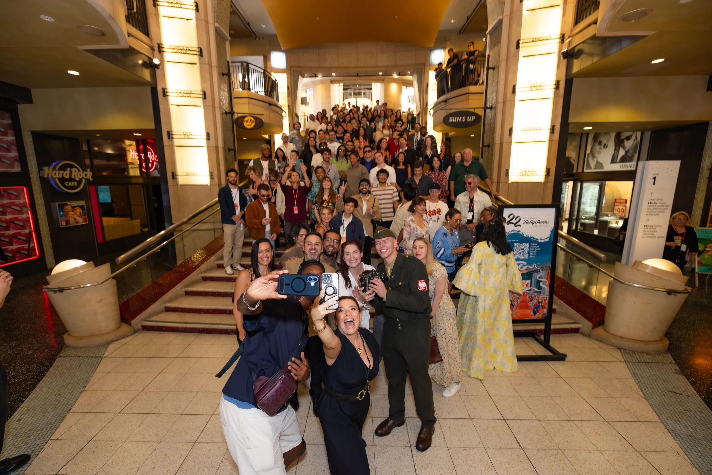 Filmmakers in the TCL Chinese Theatres lobby