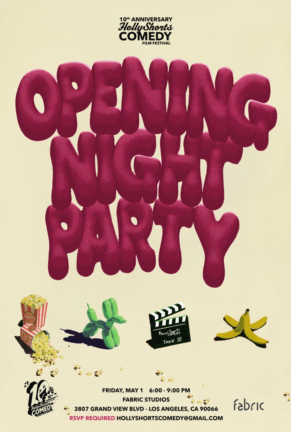 Opening night party invitation
