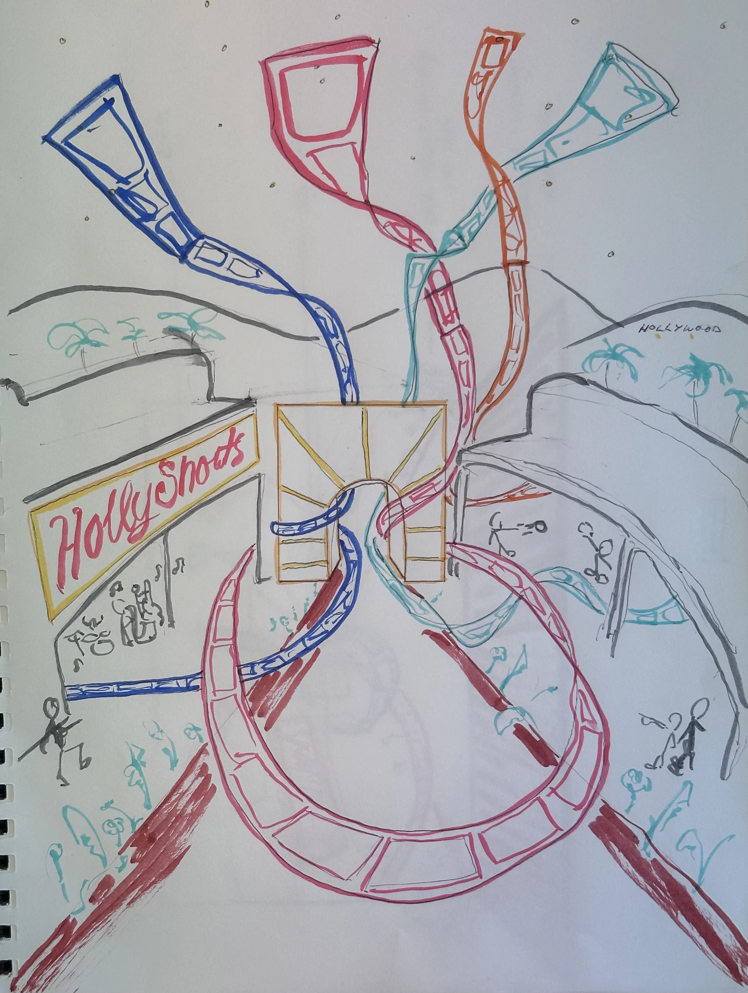 Initial poster concept sketch
