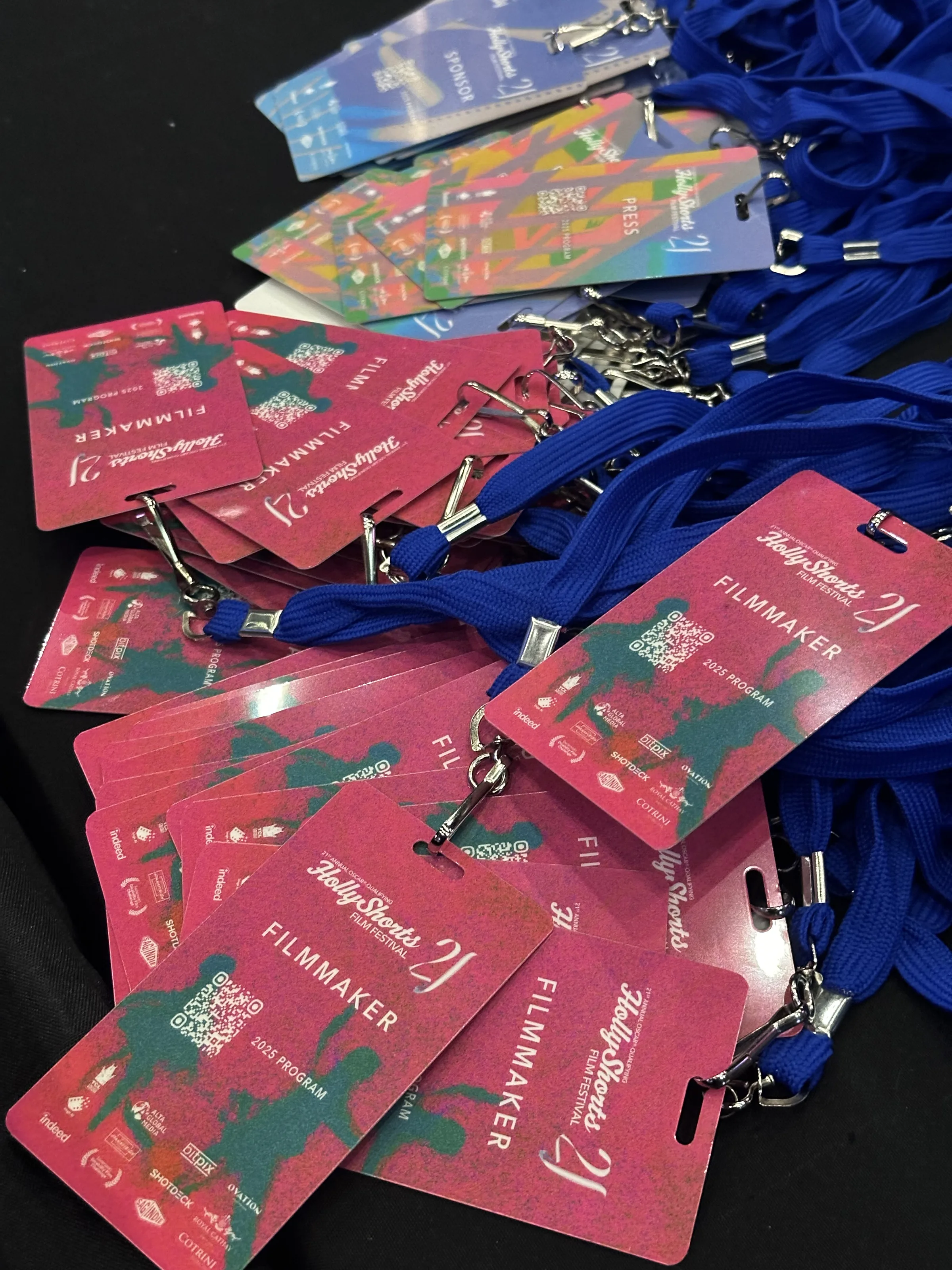 Printed badges with lanyards