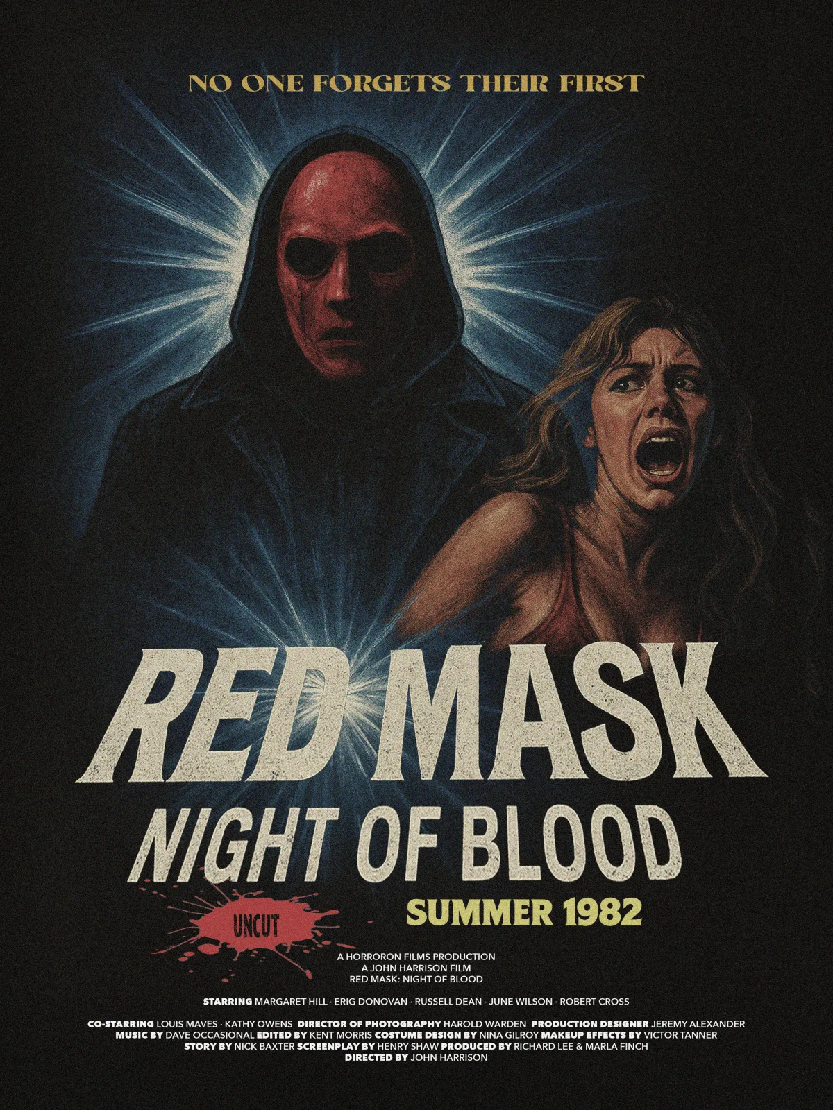Red Mask — fictional poster series for Ritesh Films