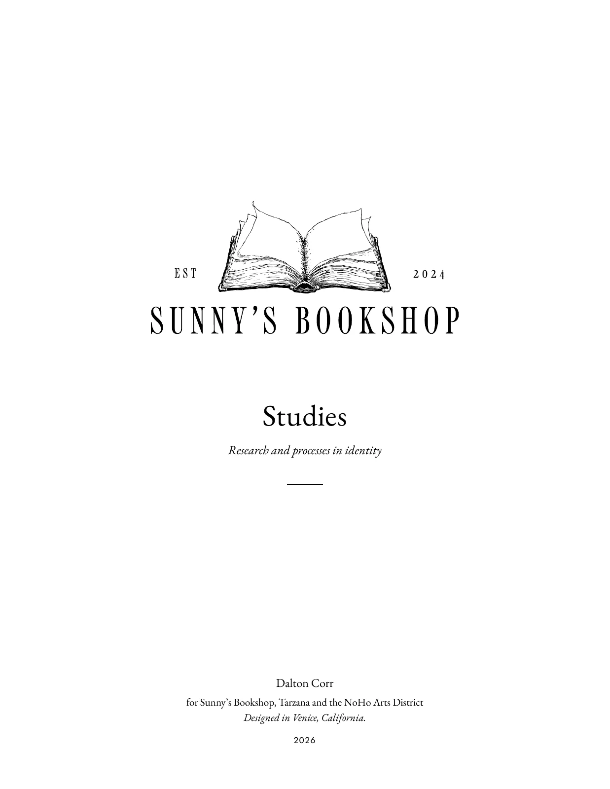The studies, title page.